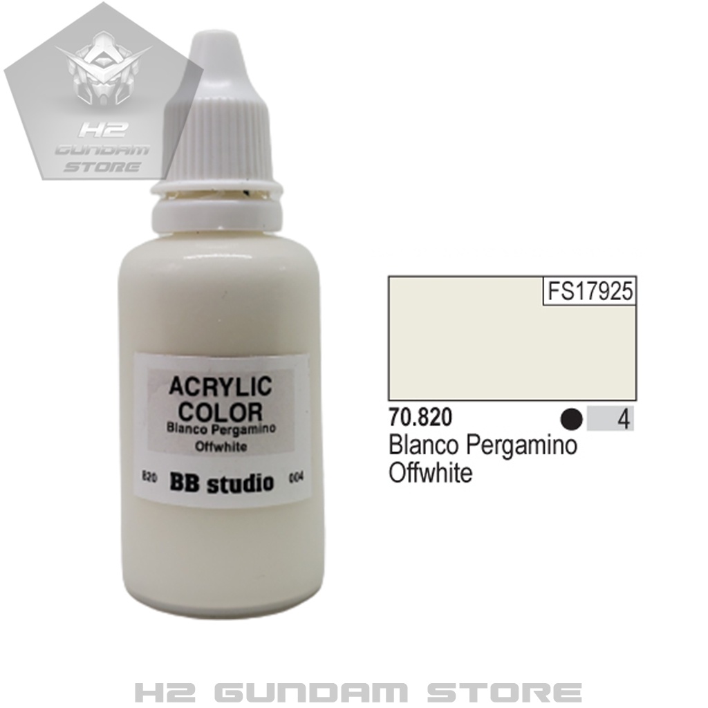 Sơn mô hình gốc Acrylic BB Studio mã 001 - 020 (Tone màu tương tự ...