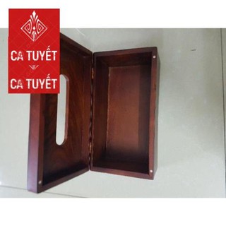 Hộp đựng giấy ăn gỗ hương cao cấp