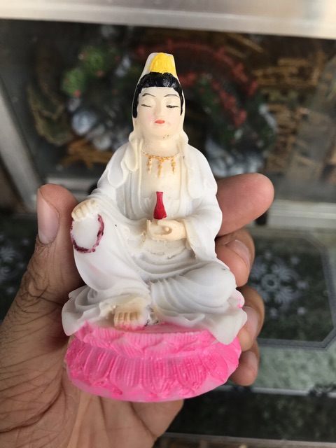 TƯỢNG MẸ QUAN ÂM KHOẢNG 10CM TRANG TRÍ HỒ CÁ NON BỘ