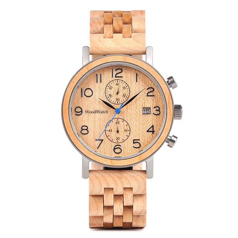 Đồng hồ đeo tay nam vỏ gỗ WoodWatch GS08
