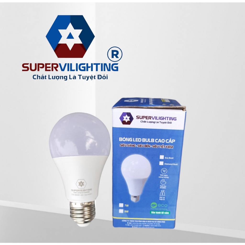 Ảnh Buld tròn SuperVilighting, MS: BuT-357912-DM, Cs 3-9W, Đèn lấy sáng, trang trí phòng khách, bếp,hiên , Bảo hành 24 tháng 1