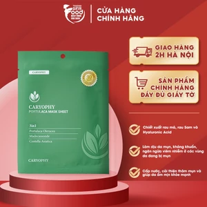 Mặt Nạ Miếng Làm Dịu, Phục Hồi Dành Cho Da Dầu Mụn Caryophy Portulaca Mask Sheet
