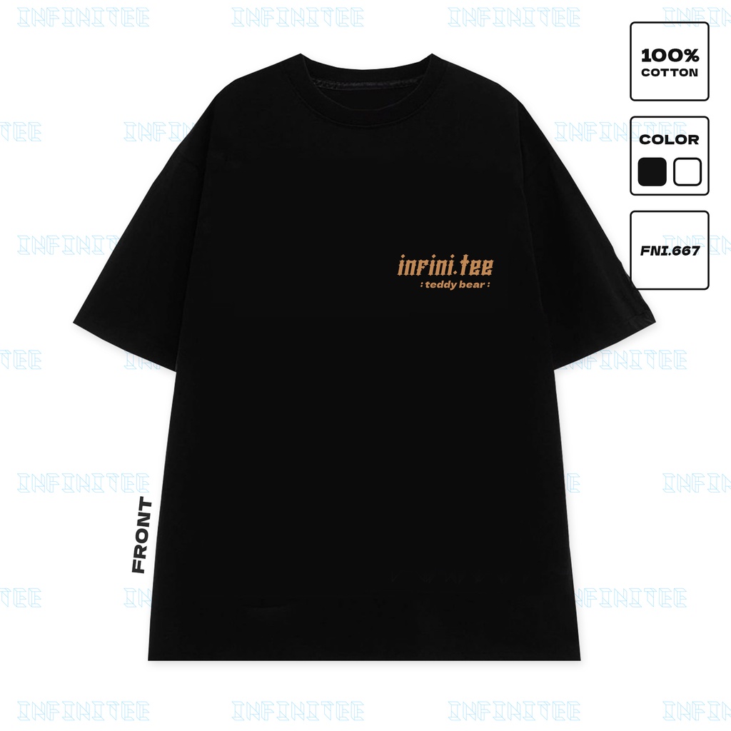 Áo thun INFINITEE Fni0667, Thun 100% Cotton - form rộng Unisex.