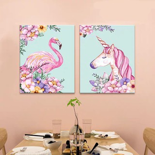 Tranh tô màu số hóa Madoca có khung 40x50cm mẫu kết hợp T327 và T326