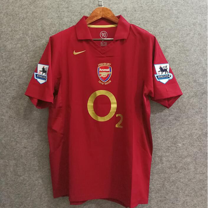 Áo Bóng Đá Đội Tuyển Arsenal 2005 Phong Cách Retro | Shopee Việt Nam