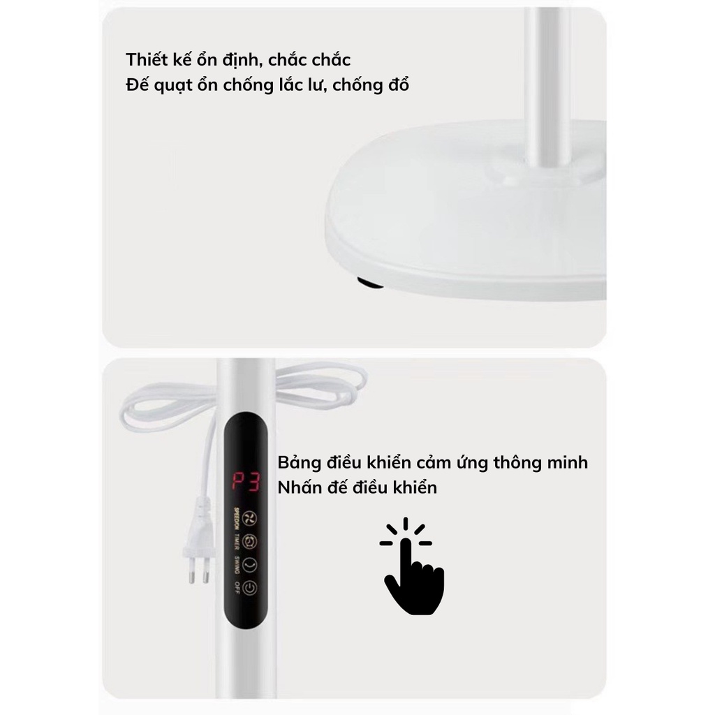 Mô tả Quạt Cây Đứng Cảm Ứng Thông Minh Nanomax QN-01, Công Suất 45W Tặng Kèm Điều Khiển Từ Xa - 10