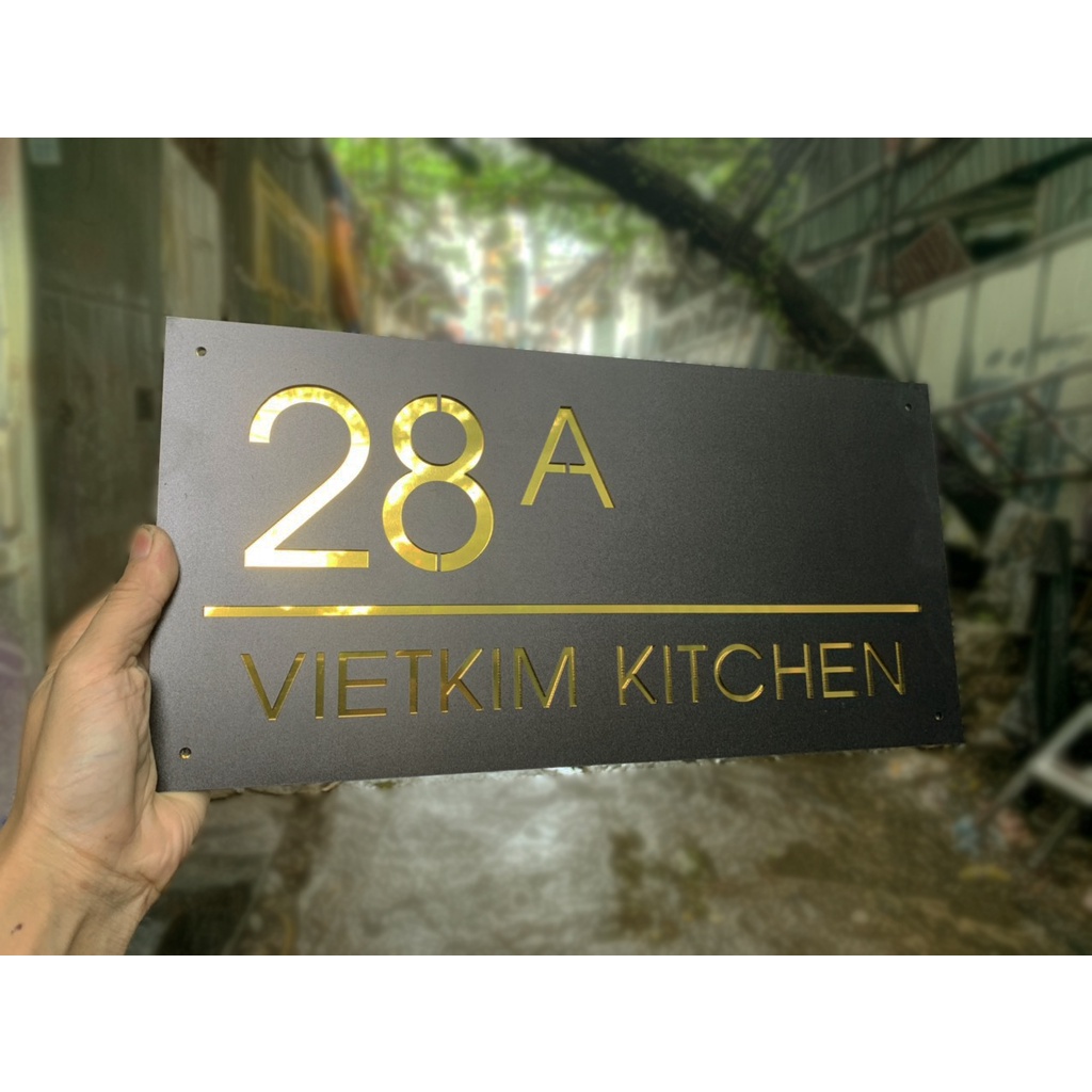 Biển số nhà. Bảng số nhà. Đặt hàng theo yêu cầu. BSN-27