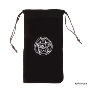Túi nhung đựng thẻ bài tarot mini có dây rút tiện dụng