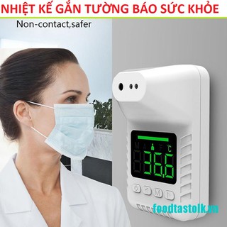Máy đo trán Nhiệt kế hồng ngoại gắn tường theo dõi sức khỏe thuận tiện cho cửa hàng