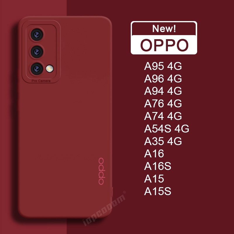 Mới Ốp Điện Thoại Silicon Mềm Mặt Nhám Màu Kẹo Cho oppo a96 a95 a94 a76 a74 a54s a57 a35 a16 a16s a15 a15s f19 pro 4g