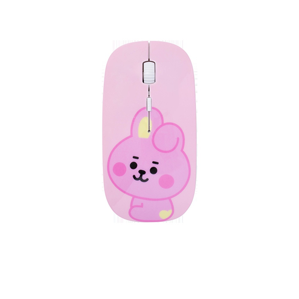 SQ3 BTS BT21 KPOP USB Slim Im Lặng Chuột Không Dây Có Đầu Thu Nano Chuột Chơi Game Cấu Hình Cao Laptop Chất Lượng Cao