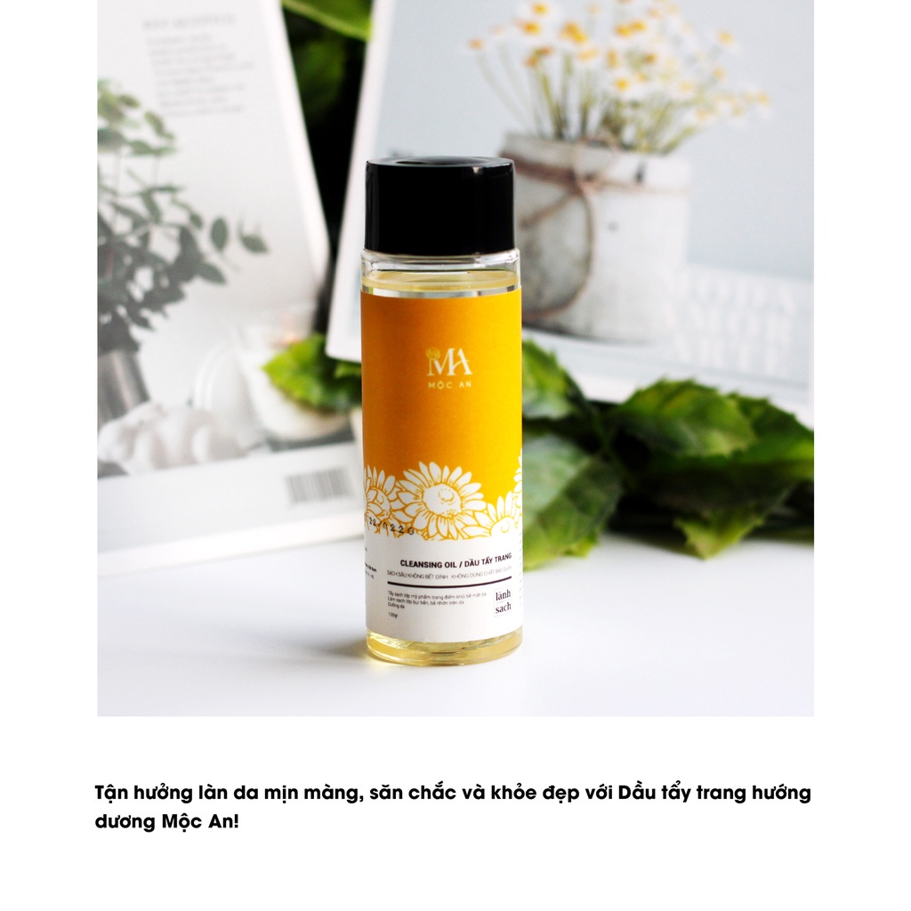 Mô tả Dầu Tẩy Trang Hướng Dương Mộc An Cleasing Oil Làm Sạch Sâu, Giảm Tốc Độ Lão Hóa 100ml - 7