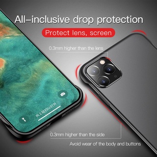 Ốp Điện Thoại Không Khung Siêu Mỏng Cho iPhone 16 15 Pro 14 13 12 Pro 11 Pro Max 12Mini 11 Pro X XS XR Max 7 8 plus SE Ốp Lưng Mờ Mờ T02
