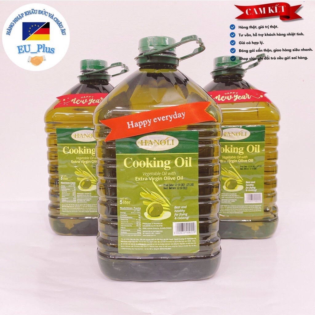 Dầu ăn oliu Hanoli Extra Oil 5 lít | Shopee Việt Nam