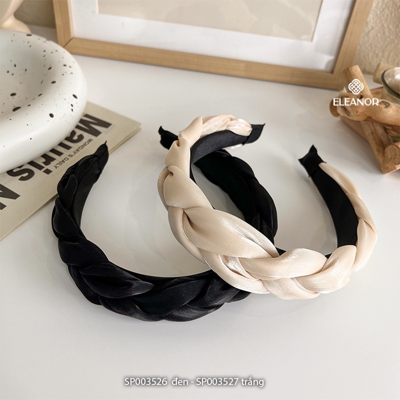 Băng đô cài tóc nữ Eleanor Accessories vải xoắn basic phụ kiện tóc bờm tóc 3526