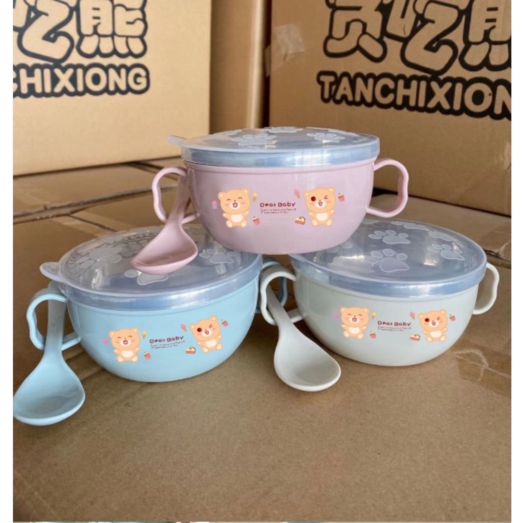 Bát innox chống nóng, giữ nhiệt, kèm thìa | Shopee Việt Nam