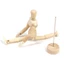 Nghệ sĩ bằng gỗ thanh lịch Mannequin Unisex Mô hình con người cho các dự án phác thảo và thiết kế