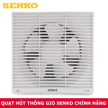 [ELHATOP11 giảm 9% tối đa 1TR5] Quạt Hút Âm Tường SENKO H200 (Kích thước lỗ khoét 25x25cm)
