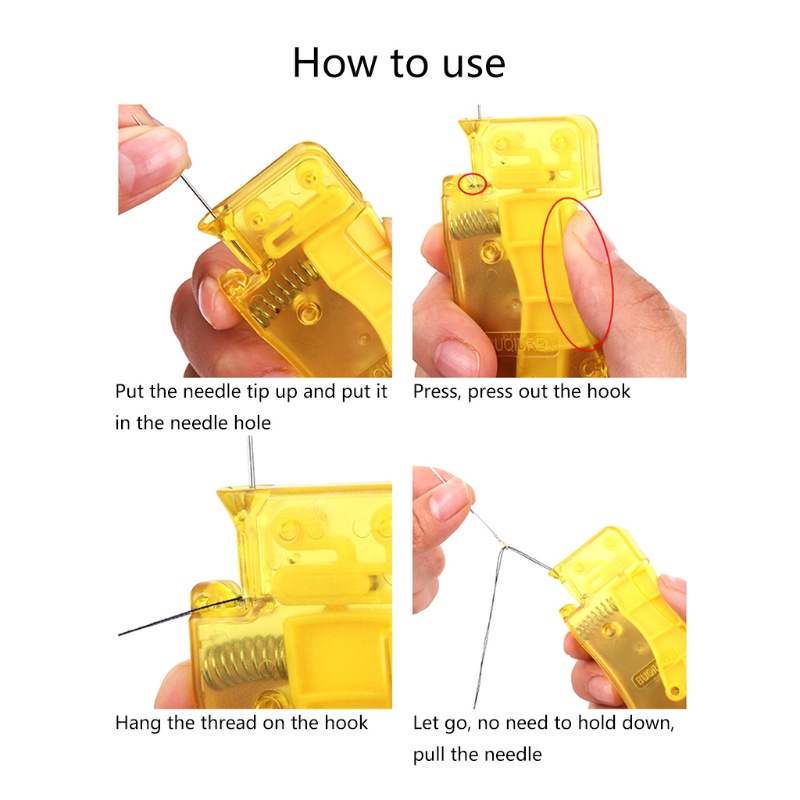 Li Tự Động Threader Tự Động Kim Ren Deivce Stitch Chèn Tay Máy May Dụng Cụ Phụ Kiện Cho DIY