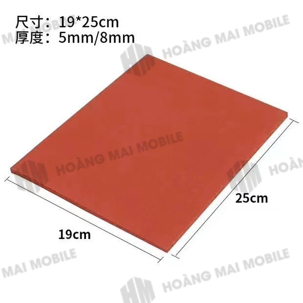 Tấm cao su lót ép màn hình, ép kính, ép ron, ép keo kích thước 250x200