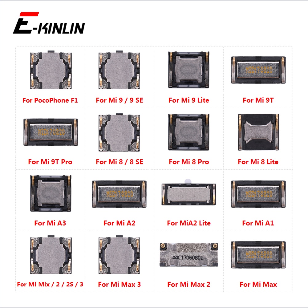 Bộ thu loa tai nghe phía trước cho XiaoMi Mi PocoPhone Poco F1 Mi 9 9T 8 Pro SE Max 2 3 Mix 2S A3 A1 A2 Lite Thay thế các bộ phận