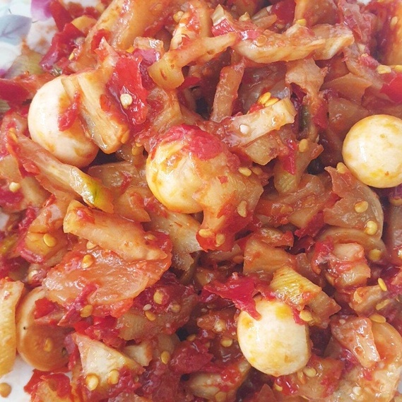 Mắm dưa cà đu đủ Cô Ti siêu ngon 400g - Đặc sản Huế