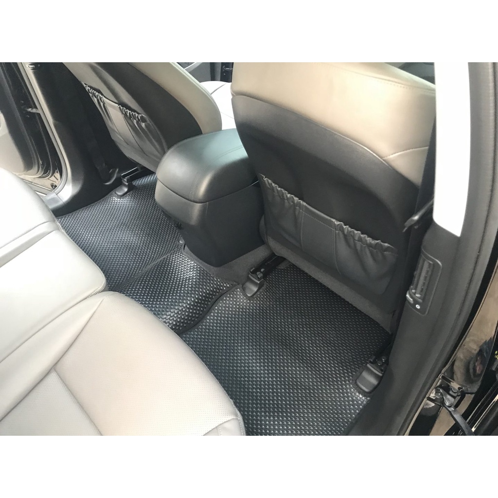 Thảm lót ô tô KATA cho xe Hyundai Santafe bản 7 chỗ (2013-2018) - Khít với sàn, Chống trơn, Không mùi, Không ẩm mốc