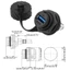 BTF USB 2 0 3 0 Nữ Ổ Cắm Cắm Bảng Điều Khiển Gắn Bộ Chuyển Đổi Trực Tiếp Chống Thấm Nước IP67 Kết Nối Có Nắp