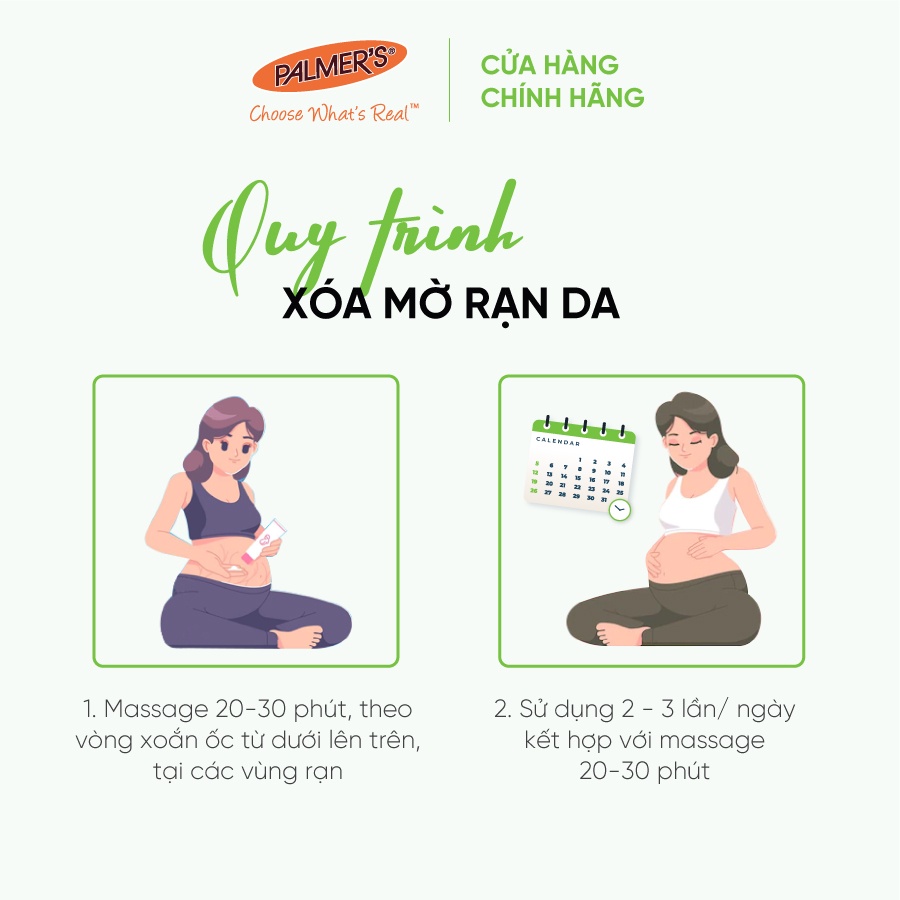 Mô tả Lotion ngăn ngừa và giảm rạn da khi mang thai Palmer's 50ml - 6
