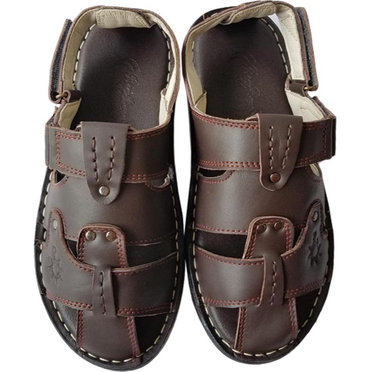 Giày Sandal Nam Bít Mũi Da Bò Thật BIGGBEN Cao Cấp HKD222