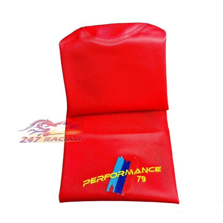 Da Yên Đỏ 3D Thêu Performance gắn nhiều loại xe máy Sirius,Exciter,Winner,Satria,Wave,Dream