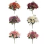 JUIC Retro Silk Rose Real Touch Trang trí máy tính để bàn Trang trí nội thất Đồ thủ công DIY Bó hoa giả