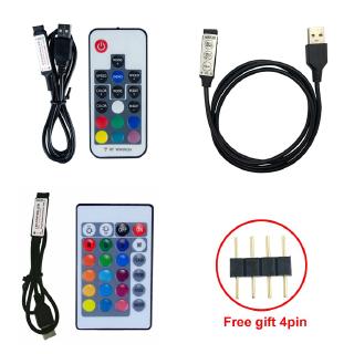 Dải đèn Led RGB USB Led Strip IR RF Bộ điều khiển từ xa 17Key 24 Key 3528 5050 2835