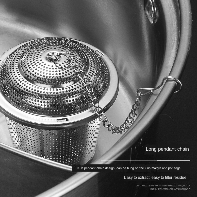 Bộ Lọc Trà Lá Rời Thép Không Gỉ 304 - Loose Leaf Tea Infuser Filters, Mesh Spice Steeper Reusable & Dishwasher Safe (Dễ Vệ Sinh)