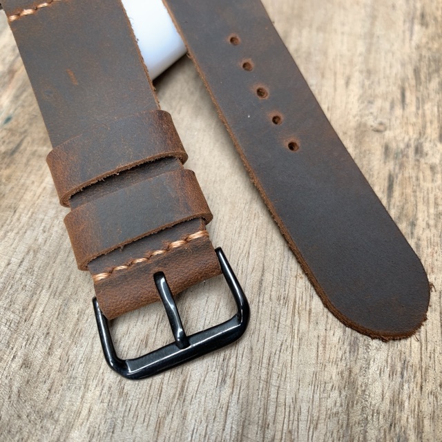Dây đeo dành cho apple watch ( kèm khoá ) da sáp ngựa điên. APW2