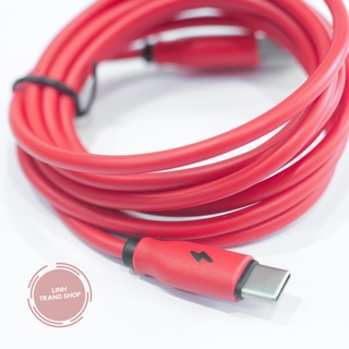 Cáp Sạc USB 3A Chất Liệu Silicone Mềm Dẻo (Bảo Hành 1 Năm)