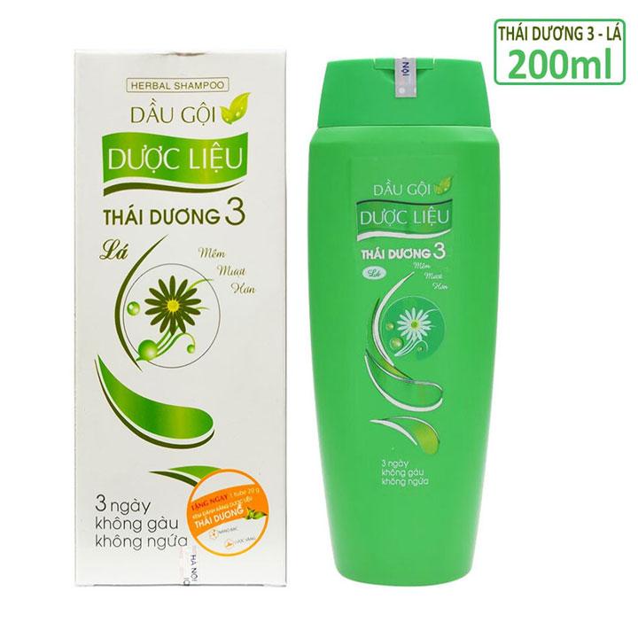 Dầu gội dược liệu Thái Dương 3 ngăn gàu ngứa 200ml