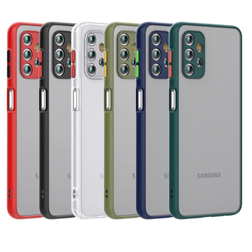 Ốp điện thoại nhám chống sốc cho Samsung Galaxy A56 A36 A26 A17 A07 A16 A15 A06 A05 A05s A04 A04E A14 A04s A13 A23 A33 A53 A73 5G 4G 2025