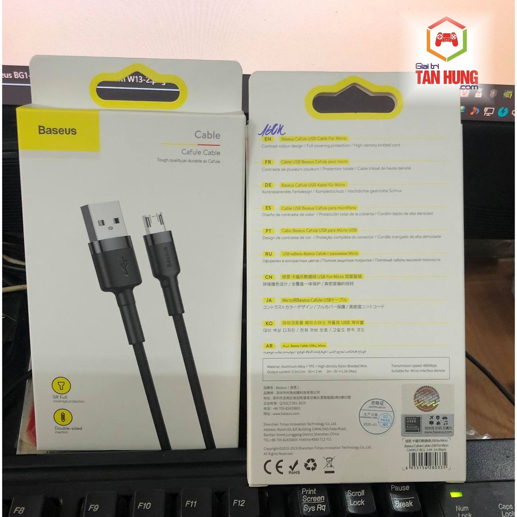 Cáp sạc cổng micro USB Baseus | Shopee Việt Nam