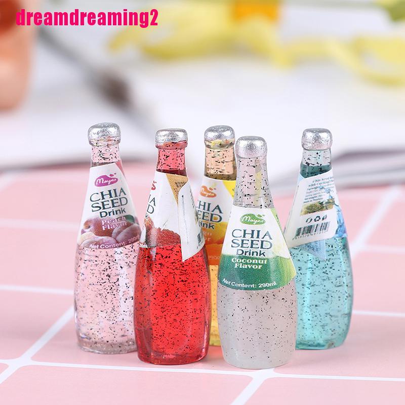 Bộ 5 mẫu chai nước đáng yêu dành cho tỷ lệ trang trí nhà búp bê