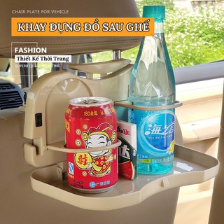 Khay Đựng Đồ Trên Ô Tô Gắn Sau Ghế - Đựng Đồ Ăn Nước Uống Tiện Lợi VERSION 2
