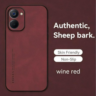 Ốp lưng Realme v20 RMX3611 realmev20 Vỏ chống rơi và hấp thụ sốc làm bằng da cừu chất lượng cao và vỏ cứng thân thiện với da