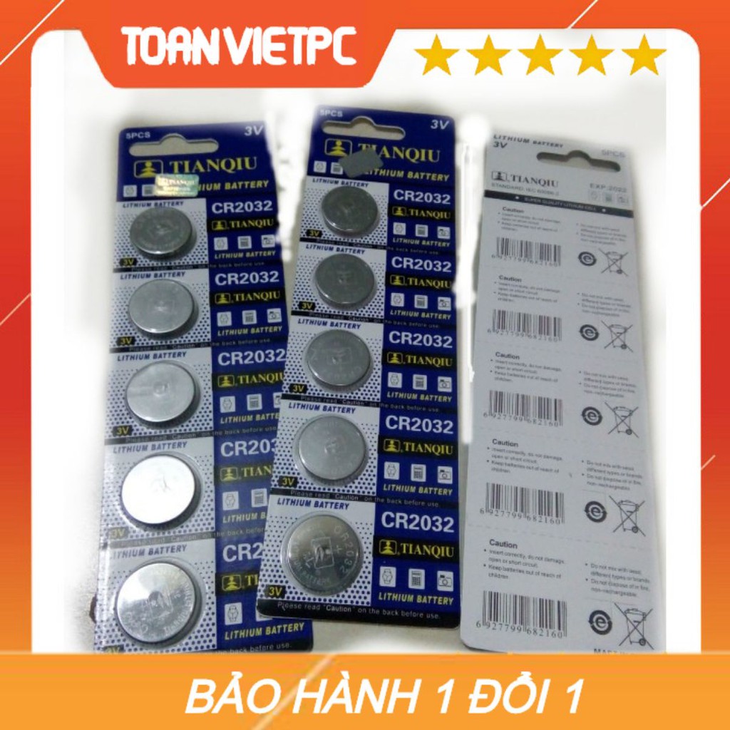 5 viên pin cmos 3v, loại tốt, dùng cho máy tính để bàn, máy massage và ...