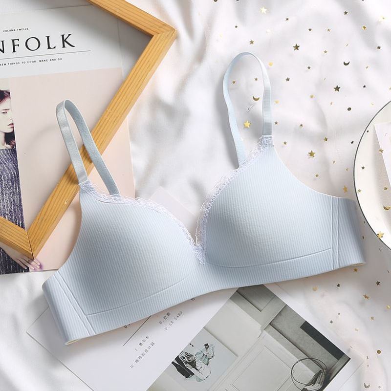 Áo Ngực 3 / 4 cup 32-38AB Họa Tiết Sọc Thời Trang Cho Nữ