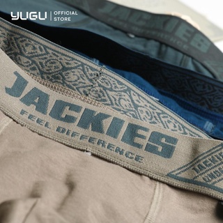 Quần lót nam boxer cotton lụa cao cấp JACKIES M03 -YUGU- 1 chiếc quần sịp đùi nam vải mỏng mềm mịn thoáng, che tên