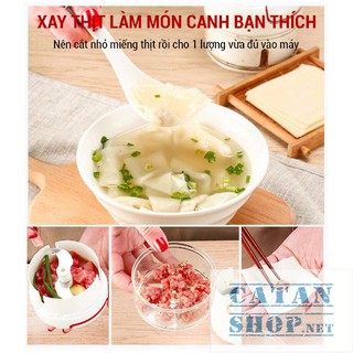 Dụng cụ xay tỏi ớt cầm tay đa năng thế hệ mới, Xay tỏi ớt kéo tay mẫu mới GD265