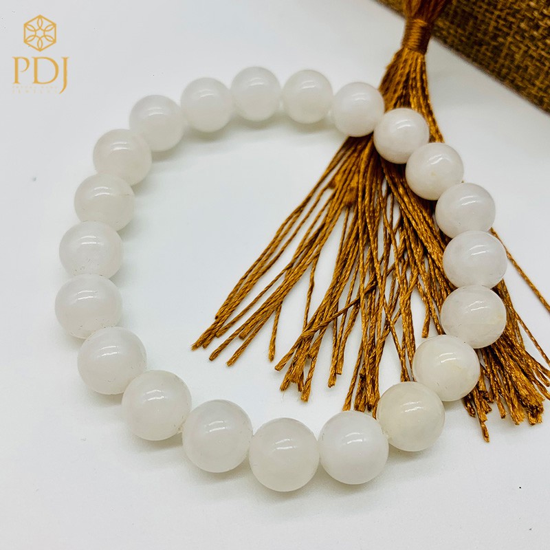 Ảnh Vòng tay đá mã não trắng PDJ Kèm hộp đựng cao cấp PD0015 Trang sức PDJ 1
