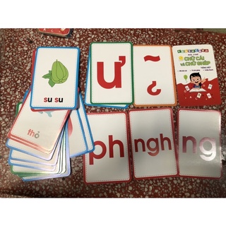 Bộ thẻ chữ cái giấy đẹp cho trẻ mầm non giúp bé nhanh đọc chữ và số
