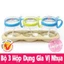 Bộ 3 Lọ Đựng Gia Vị Có Thìa Hàng Cao Cấp Hokori Việt Nhật