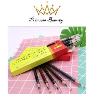 Chì Xé Kẻ Lông Mày, Kẻ Chân Mày Cao Cấp 5 Màu Coloured Soft Cosmetics Princess Beauty